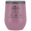 Image of VnSupertramp Mother of Dragons 12oz Wine Tumbler - Personalized Mother's Day Gift - Game of Thrones Fans Lovers - D3