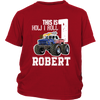 Image of VnSupertramp Personalized Monster Truck Car Birthday Youth T-Shirt Kids Boy Son - D4
