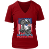 Image of VnSupertramp 4th Of July Benjamin Franklin Graphic Funny Women V-Neck T-Shirt Plus Size XL-4XL Merica Patriotic Gift - D2