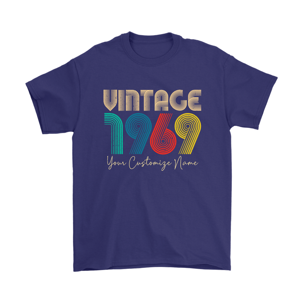 VnSupertramp Classic Vintage Men Shirt Personalized Name 50th Old Birthday Gift - D1