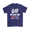Image of VnSupertramp Dad We I Love You 3000 Three Thousand Personalized Men Shirt Plus Size XL-5XL - Custom Your Kids' Name