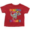 Image of VnSupertramp Roaring Kindergarten Dinosaur T-Rex Toddler Shirt Back to School
