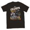 Image of [GLT] Biker Tshirt Grandpa The Man The Myth The Legend The Bad Influence T-Shirt for Men Women