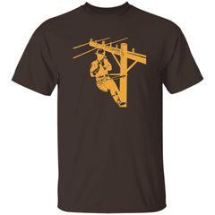 Lineman Electrician Tshirt Lineman Electrician Vintage Powerline Technician Lineworker Gift T-Shirt for Men Women