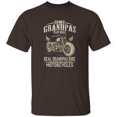 Real Grandpas Ride Motorcycle Tee Biker Grandpa T-Shirt for Men Women Plus Size | Made in USA | by VnSupertramp Apparel