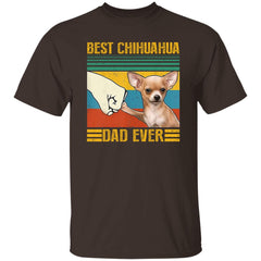 Vintage Best Chihuahua Dad Ever - Daddy Pet Owner T-Shirt Men Women Plus Size | Made in USA | by VnSupertramp Apparel
