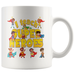 OFFICIAL VnSupertramp I Train Superheroes White Coffee Mug 11oz - Premium Ceramic Cup - VnSupertramp Apparel Accessories