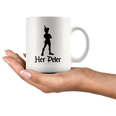 [TL] His Tinkerbell and Her Peter Pan Mug Gift Coffee Cup Disney (Set of 2) Tink Couple Love Gifts