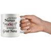 Image of [TL] Only The Best Nanas Get Promoted To Great Nana Flowers Coffee Mug Great Nana To Be Gift Great Nana To Be Mug