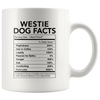 Image of [Teelaunch] Andaz Press Funny Dog Lover's 11oz. Ceramic Coffee Mug Gift, Westie Nutritional Facts, 1-Pack, Dog Mom Dad Birthday Christmas Ideas