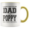 Image of [TL] Personalized Coffee Mug, Father's Day Gift, Dad Gift, Father's Day Mug, Grandpa Mug, Poppy Mug, 11oz White Gift Idea for Father's Day