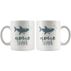 Image of [TL] Andaz Press Baby Shark Family 11oz. Coffee Mug Gift, Nonno Shark, 1-Pack, Shark Do Do Do Gift Idea Birthday Christmas Gifts for Nonno