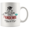 Image of [TL] MBA Graduation, 2021 Graduation Mug, Pandemic Graduation Gift, Pandemic Grad Gift, Masters MBA Year, Masters Degree Gift