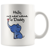 Image of [TL] Funny Elephant Mugs, Gift for New Mom and Dad Mug Set, Set of 2 Mugs with Elephant, Funny Ceramic Coffee Mug 11oz (2)