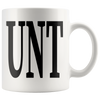 Image of [Teelaunch] Adult Humour Rude Gift Cup Ceramic UNT CUNT With Black Handle Ceramic Coffee Tea Mug Cup