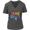 Image of Team First Grade Women V-Neck Shirt Plus Size XL-4XL Back To School Official VnSupertramp Apparel