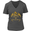 Image of VnSupertramp Mother of Dragons Women V-Neck T-Shirt Plus Size XL-4XL For Mother's Day Gift Dragon Fans Mom - D2