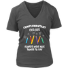 Image of VnSupertramp Complementary Colors Women V-Neck Art Teacher T-Shirt Plus Size XL-4XL - For Funny Artist Gift Tee Shirt