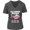 Image of Official VnSupertramp Glamma Shark Women V-Neck T-Shirt Doo Doo Plus Size XL-4XL