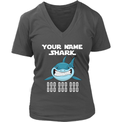 Official VnSupertramp Personalized Grandma Shark Women V-Neck Shirt Plus Size