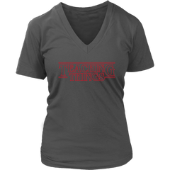 VnSupertramp Teaching Things Teacher Women V-Neck T-Shirt Plus Size XL-4XL For Stranger Things Fans - Back To School Appreciation Gift