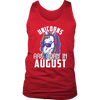 Image of Unicorns Are Born In August Birthday Men Tank Top Shirt Plus Size Official VnSupertramp Apparel