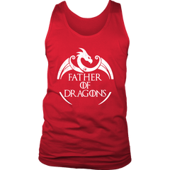 VnSupertramp Father of Dragons Men Tank Top T-Shirt Plus Size For Father's Day Dragon Fans Gift Family Matching Tees - D1