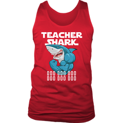 Teacher Shark District Men Tank Top Shirt Doo Doo Doo Plus Size Official VnSupertramp Apparel