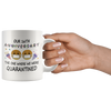 Image of [TL] 16th Quarantine Anniversary 2021 for Couple Wife Men Him Her | Gifts for 16 Years Marriage Party | Married 2005 | 11oz White Coffee Mug D217-16