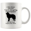 Image of [TL] Funny Great Pyrenees Dog Mom Mug Themed Mug For Women - A Wise Woman One Said Novelty Coffee Cup 11oz