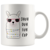 Image of [TL] Andaz Press 11oz. Llama Alpaca Themed Funny Rude Coffee Mug Gag Gift, Colorful Boho Llama Graphic, Shuh Duh Fuh Cup, 1-Pack, Birthday Christmas