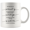 Image of [TL] Andaz Press Modern Christian Bible Verses 11oz. Coffee Mug Gift, Serenity Courage Wisdom Prayer, 1-Pack, Biblical Quotes Minimalist Gift for New Couple Bride Groom Wedding