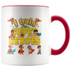 Image of OFFICIAL VnSupertramp I Train Superheroes White Accent Coffee Mug 11oz - Premium Ceramic Cup Multicolor Choices - VnSupertramp Apparel Accessories