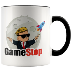 [Teelaunch] WallStreetBets GamestopGME Coffee Mug, Wall Street Bets mug, GME to the moon mug, GME STOCK, Stock market coffee mug, Memorial Gift for him Yellow Mug