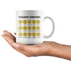 [TL] Therapist Emotions Psychiatry Humor Poker Emoji Face Coffee & Tea Gift Mug for Expressionless Psychiatrist, Clinical Psychologist, School Counselor, Psychotherapist & Mental Health Therapists (11oz)