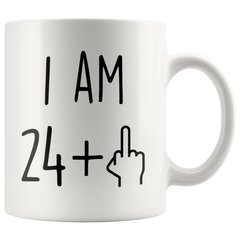 [TL] Funny 25th Birthday Gift for Women and Men - Turning 25 Years Old Happy Bday Coffee Mug - Gag Party Cup Idea as a Joke Celebration - Best Adult Birthday Presents