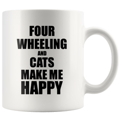 [TL] Four Wheeling Hobbies Fan Funny Lover Cats Best 11 Ounce Ceramic Coffee Mug