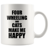 Image of [TL] Four Wheeling Hobbies Fan Funny Lover Cats Best 11 Ounce Ceramic Coffee Mug