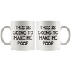 Image of [TL] Funny Gag Gifts - Mug: This Is Going To Make Me Po-p - Best Gifts for Men, Dad, Women - Birthday Gift Idea for Him from Son, Daughter, Wife - Unique Bday Present for Husband, Brother - Fun Novelty Cup