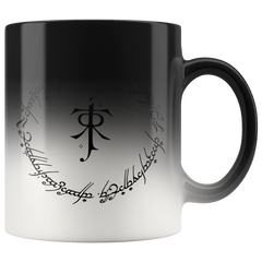 [TL] JRR Tolkein Symbol Elvish The Lord Of The Rings Coffee Mug Cup (Heat Changing) 11oz The Lord Of The Rings Gift Merchandise Accessories Pin Shirt Stick