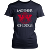 Image of VnSupertramp Mother Of Dogs Funny Women T-Shirt Plus Size XL-4XL Mother's Day Mom Gift Cool Dog Owner Lover