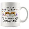 Image of [TL] 10th Quarantine Anniversary 2021 for Couple Wife Men Him Her | Gifts for 10 Years Marriage Party | Married 2011 | 11oz White Coffee Mug D217-10