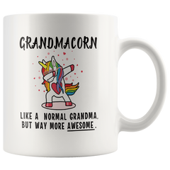 [TL] Grandmacorn Funny Coffee Mug Best Mother's Day Gift for Grandma from Daughter Son Granddaughter Grandson Grandkids Top Birthday Gifts For Grandmother Mimi Nana Gigi Novelty Cup Gag Gifts for Christmas