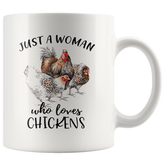 [TL] YouNique Designs Chicken Mug, 11 Ounces, Crazy Chicken Lady Coffee Cup, Chicken Whisperer