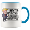 Image of [TL] YouNique Designs Engineer Coffee Mug, 11 Ounces, White, Trump Mug, Funny Engineer Gifts (Black Handle)