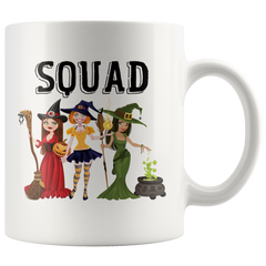 Official VnSupertramp Hocus Pocus Squad White Mug 11oz Halloween Witch Costume Gifts for Women Girls