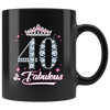 Image of VnSupertramp 40th 50th 60th And Fabulous Personalized Black Coffee Mug 11oz