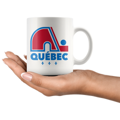 [TL] Nordiques Quebec Hockey Team Avalanche Vintage with Fleurs de LYS, Karent Sorent KAEM#11 Mug Cup