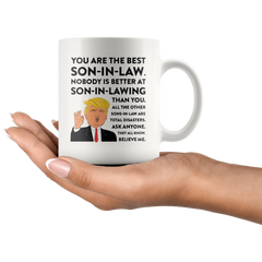 [Teelaunch] Andaz Press 11oz. Funny President Trump Coffee Mug Gift, Best Son-in-Law, Son-in-Lawing, 1-Pack, Includes Gift Box, Birthday Christmas Novelty Ideas for MAGA Republican Democrats