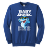 Image of Official VnSupertramp Baby Shark Youth Crewneck Sweatshirt Doo Doo Doo Apparel